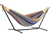 Vivere Double Cotton Hammock with Space...