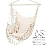 Y- Stop Hammock Chair Hanging Rope Swing, Max...