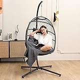 SWITTE Hanging Egg Chair with Stand, Egg...