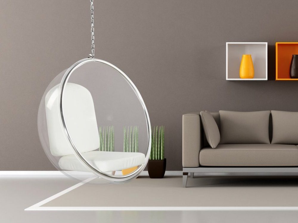 transparent hanging ball chair