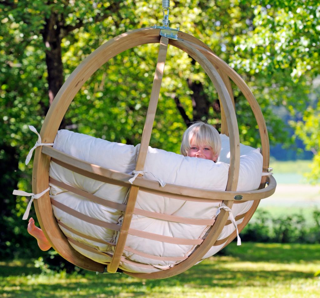 Hanging Round Wooden Chair