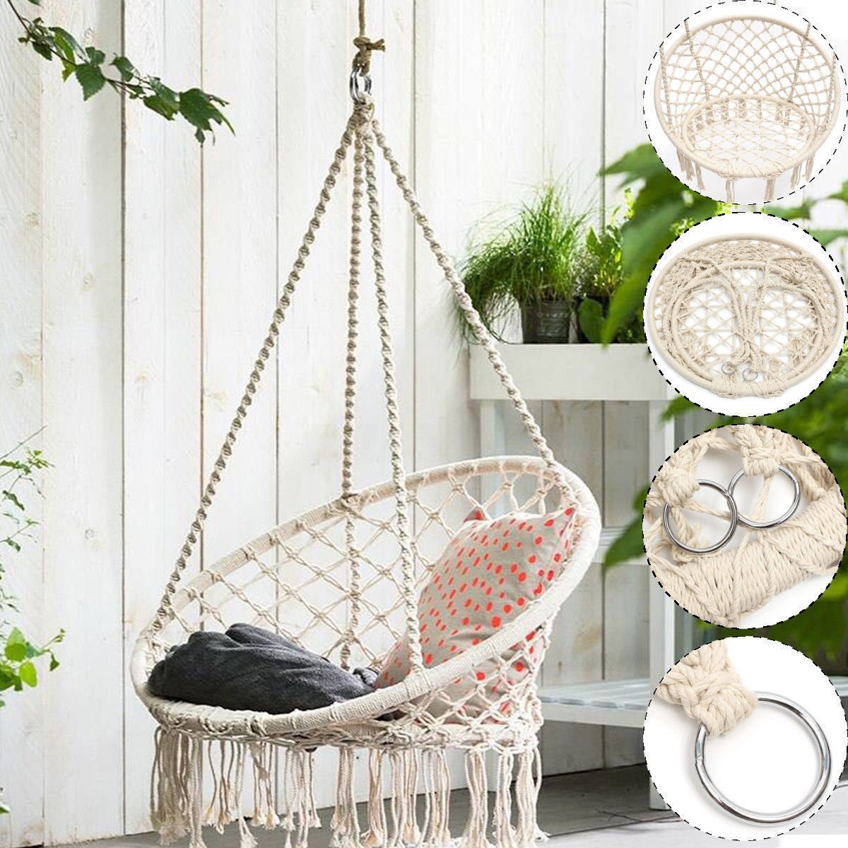 Hanging Cotton Rope macrame hammock chair REVIEW