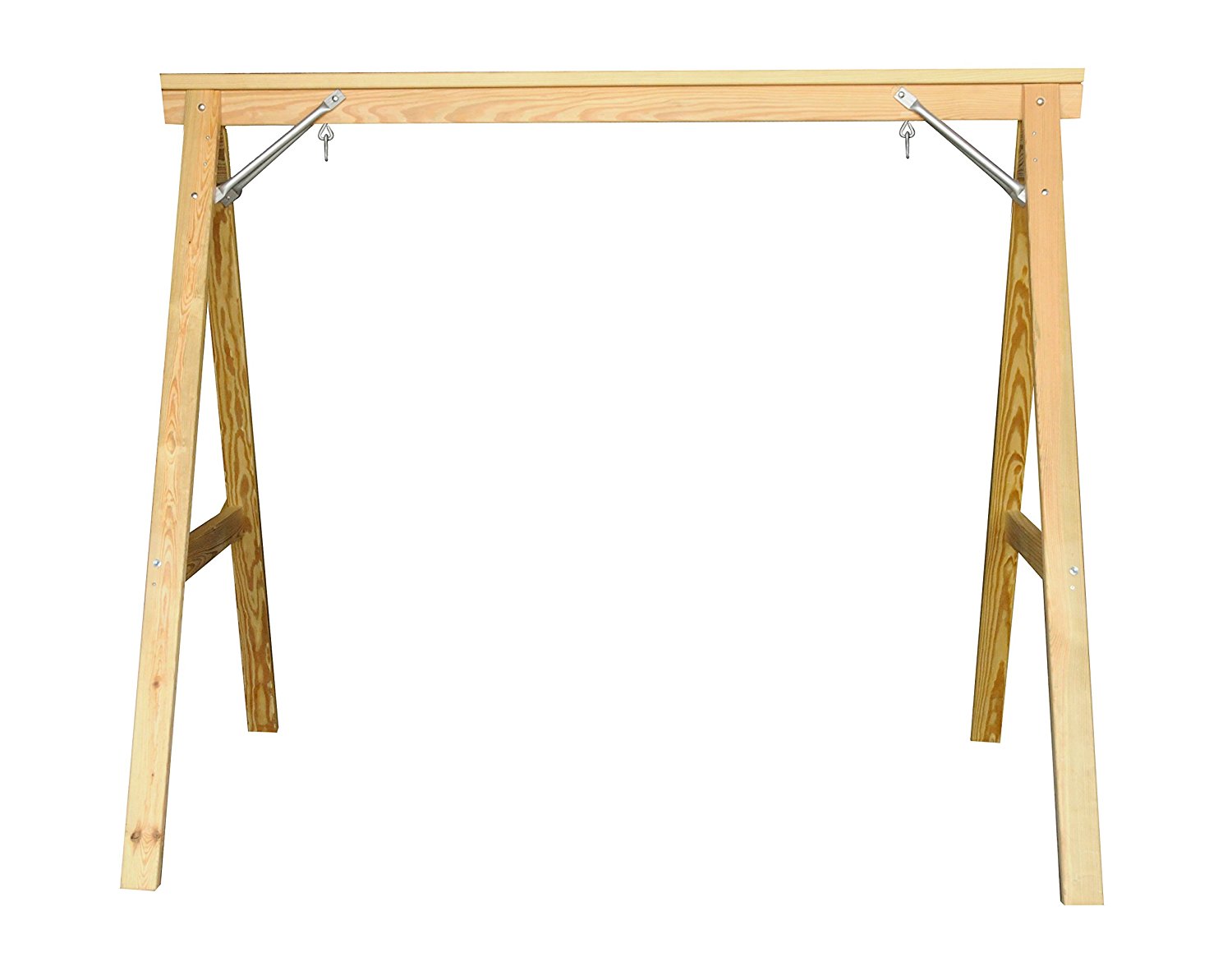 Scandinavian Style Wood Porch Swing Stand for 4ft Swings Made in USA