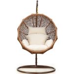 Ball Shaped Wicker Hanging Chair with Stand
