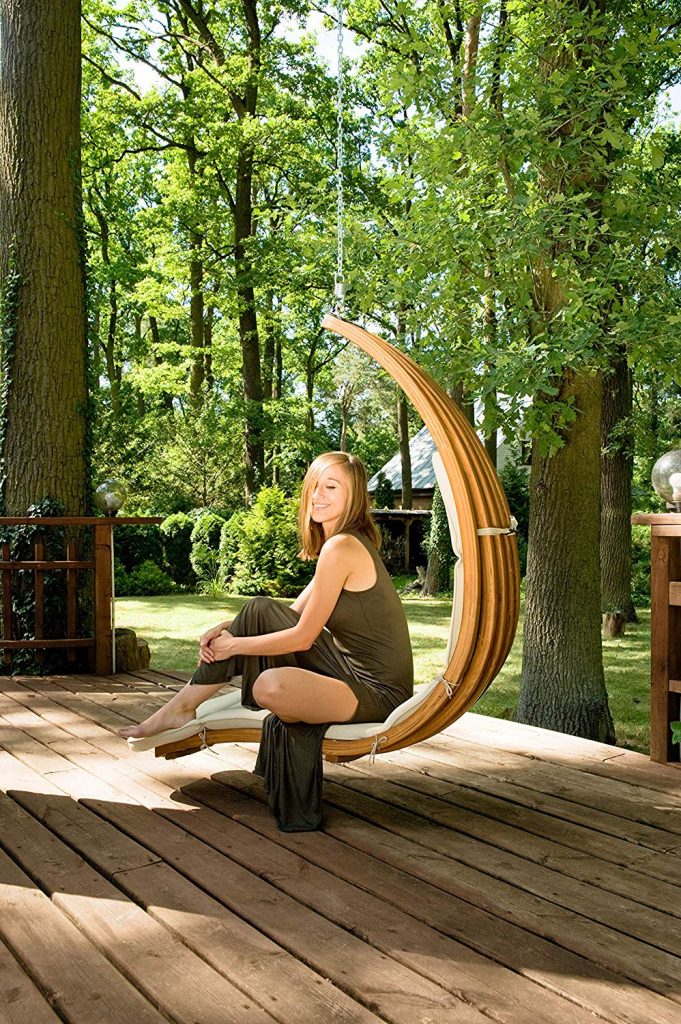 wooden hanging swing-beautiful
