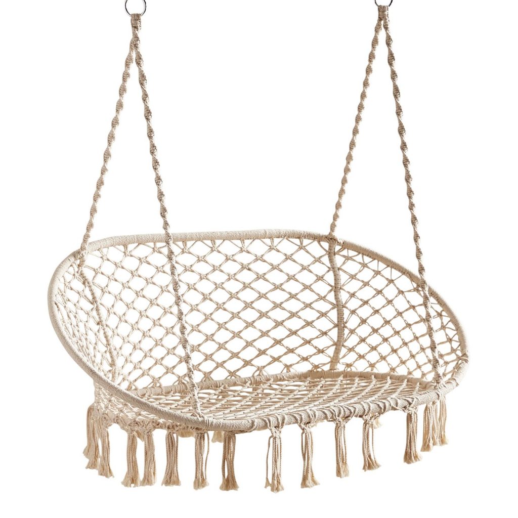REVIEW Macrame Hanging Saucer Chair