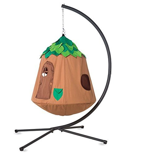 hugglepod-hangout-hanging-tent-playhouse-with-stand-for-kids-unisex