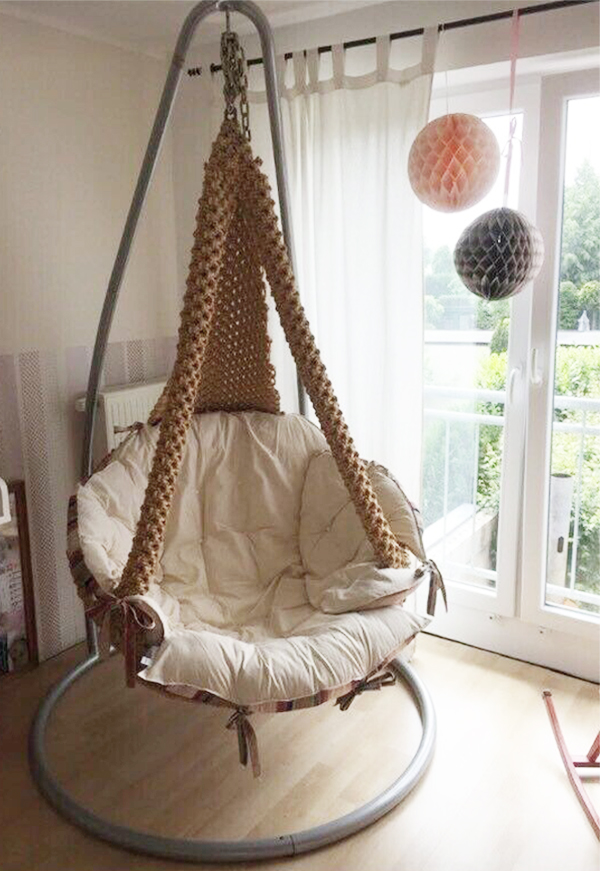 hanging bowl chair with stand papasan