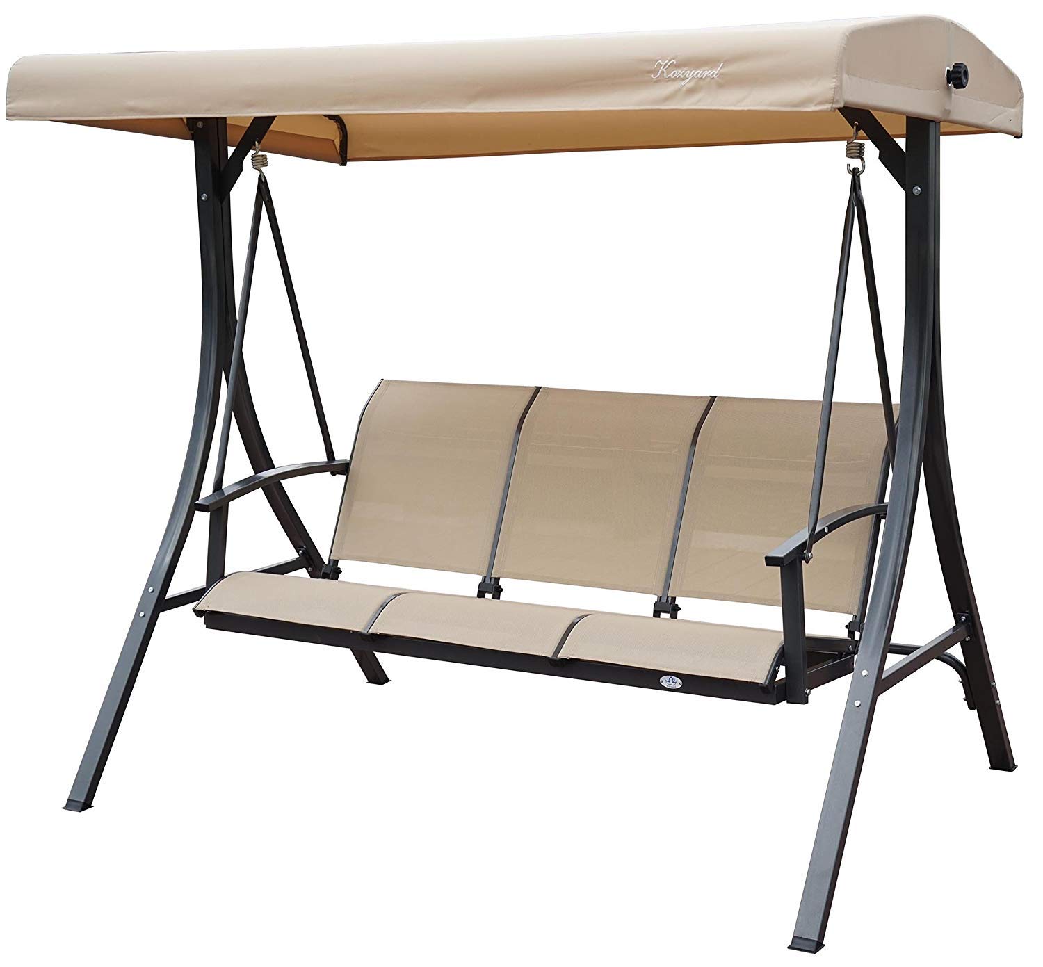 Simple 3 person patio swing with no cushions