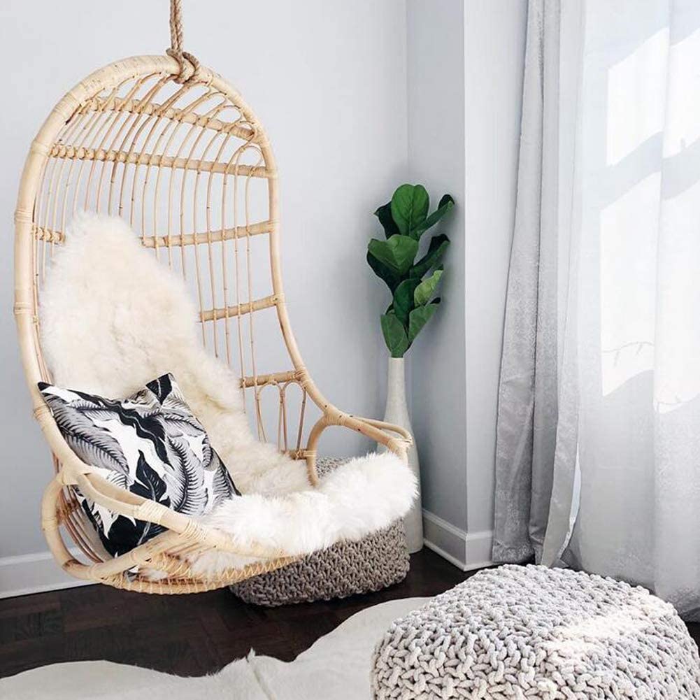natural-rattan-swing-in-the-corner-for-bedroom