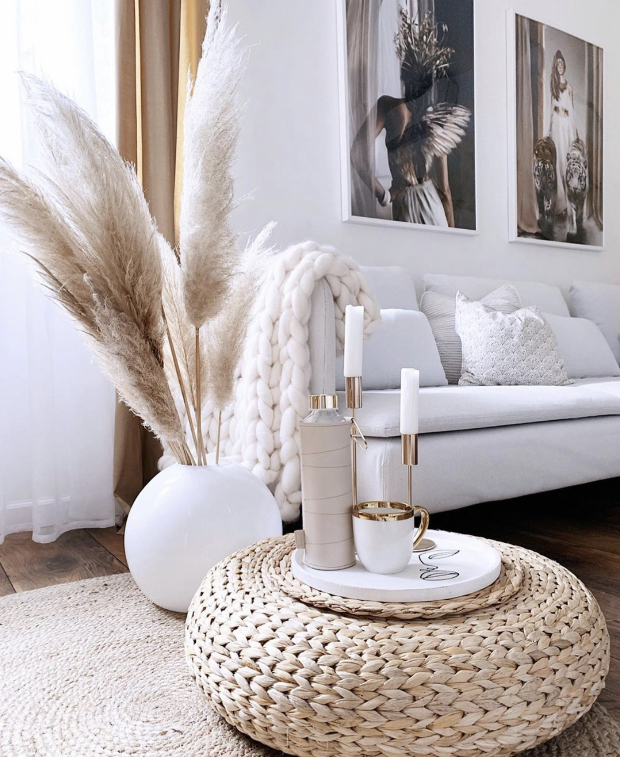 DIY – hand-painted vase – décor details in natural bright-tones-Valentina’s House Tour