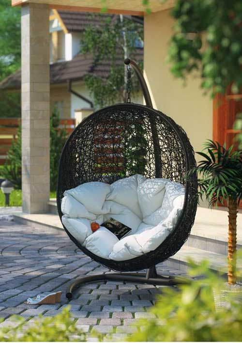 Diffe Types Of Hanging Egg Chairs, Outdoor Furniture Hanging Egg Chair